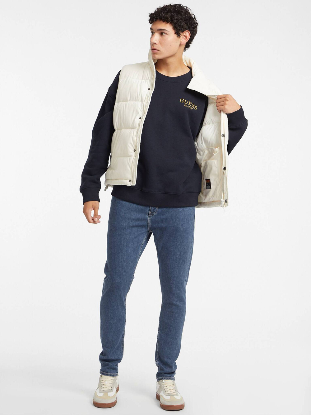 Худи Guess Jeans - темно-синий(M4BQ40 K9V31)