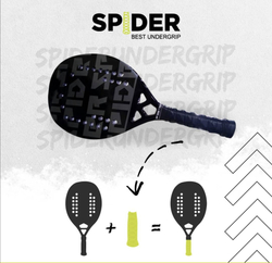 Тюнинг инновационная ручка Spiderundergrip для пляжного тенниса чёрная
