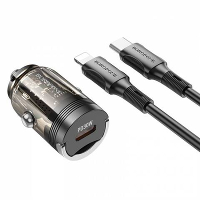 Автомобильное зарядное устройство на Lightning Borofone BZ29 PD30W (black)