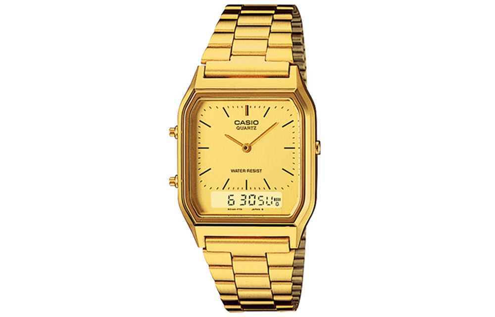 CASIO G-Shock AQ-230GA-9D 38.8mm Gold Watch AQ-230GA-9D