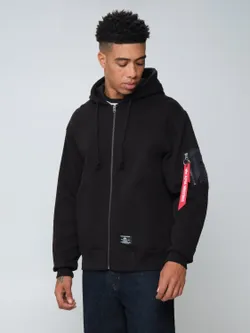 Толстовка мужская ALPHA INDUSTRIES UTILITY POCKET FULL ZIP RELAXED FIT SWEATSHIRT
