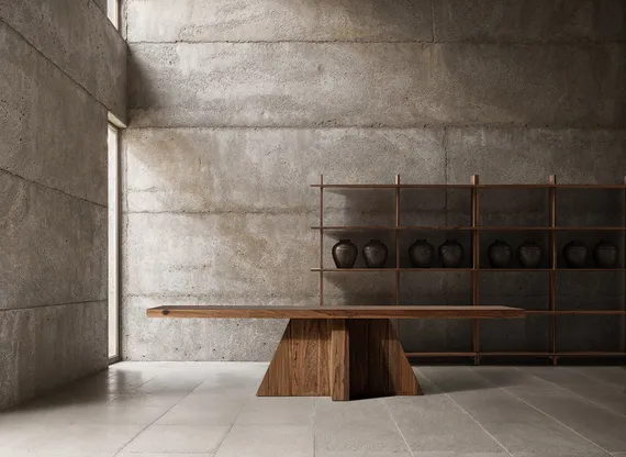 Обеденный стол BRUTALIST 320х110 см