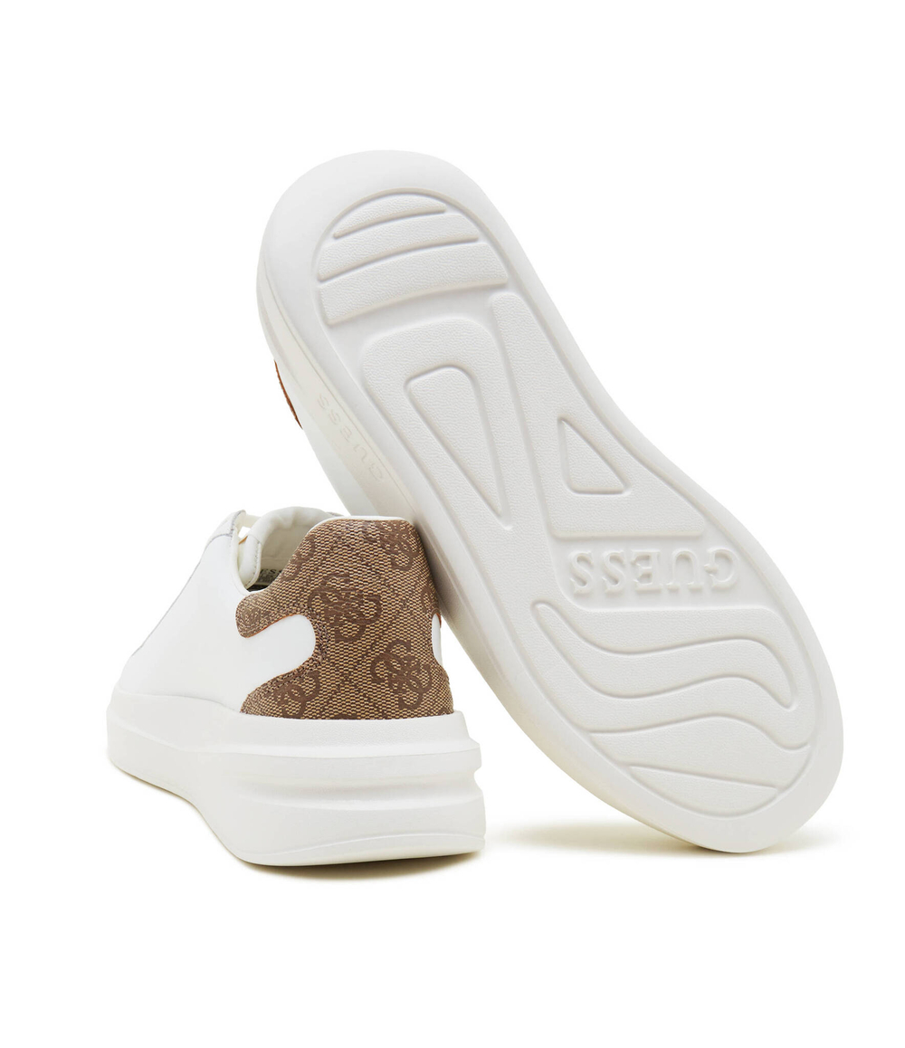 Кожаные кроссовки elbina Guess - белый(FLJELB FAL12)