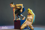 Черные поножи 32,5см Lola Games Party Hard Dreamer 1104-01lola