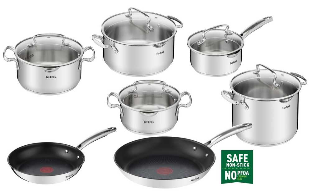 Набор посуды Tefal Duetto+ 12 предметов G718SC55