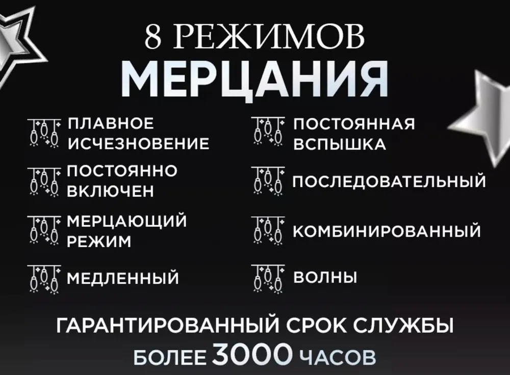 Гирлянда интерьерная "Роса" желтого цвета, 100 м