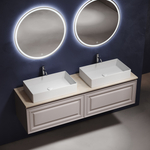 Sancos Столешница для ванной комнаты из керамогранита SANCOS Kreman 1600х460 c отверстием под смеситель, арт.TT160A2X