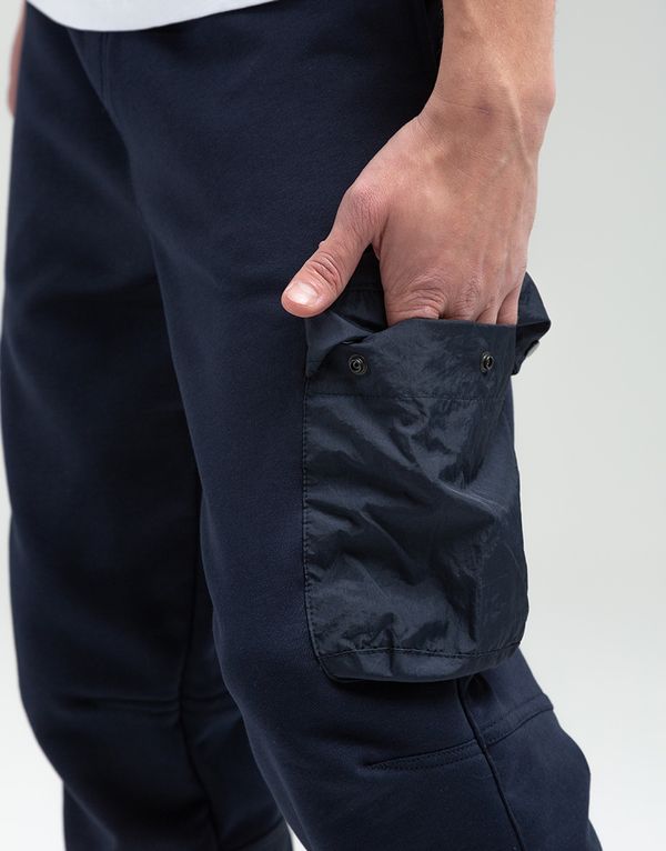 Спортивные Штаны We Don’t Care Nylon Trim Cargo Sweatpants Navy - фото 6