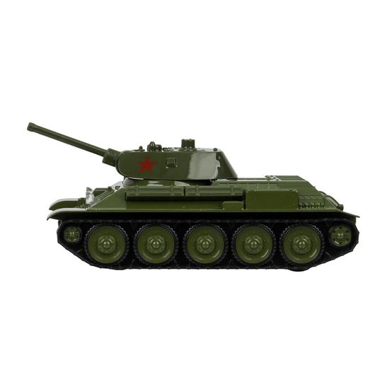 Машина металл УРАЛВАГОНЗАВОД Т-90 ТАНК т-34 12 см,зеленый,звезда, кор. Технопарк
