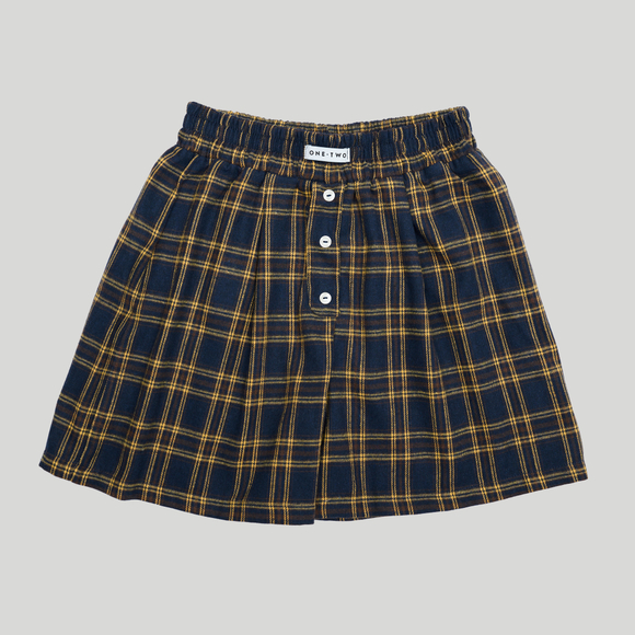 Plaid Boxer Shorts Dark-Blue