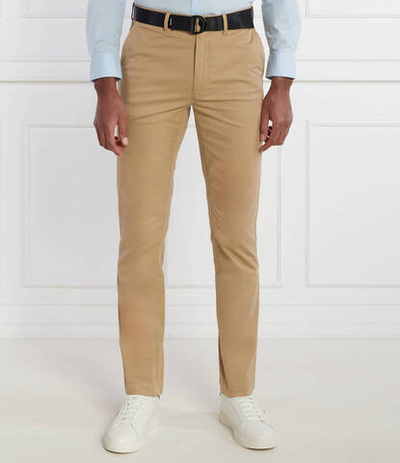 Чиносы + пояс MODERN TWILL Calvin Klein - светло-коричневый(K10K110979)