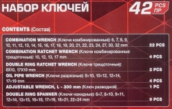 Набор ключей 42пр. FORCEKRAFT FK-5421MP