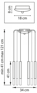Подвесная люстра Lightstar Tubo L8T747147