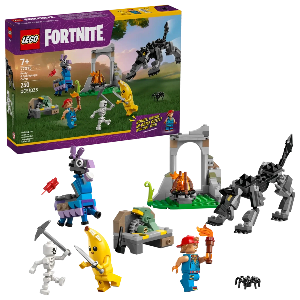 Конструктор LEGO Fortnite 77075 Лагерь Пилли и свечи зажигания