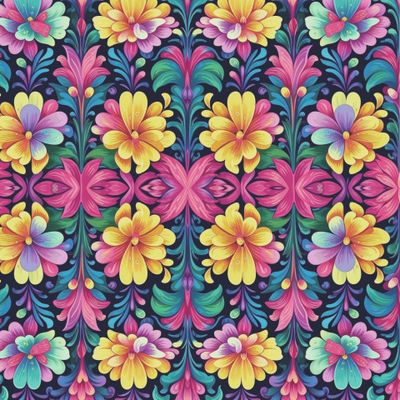 Абстрактные яркие цветы