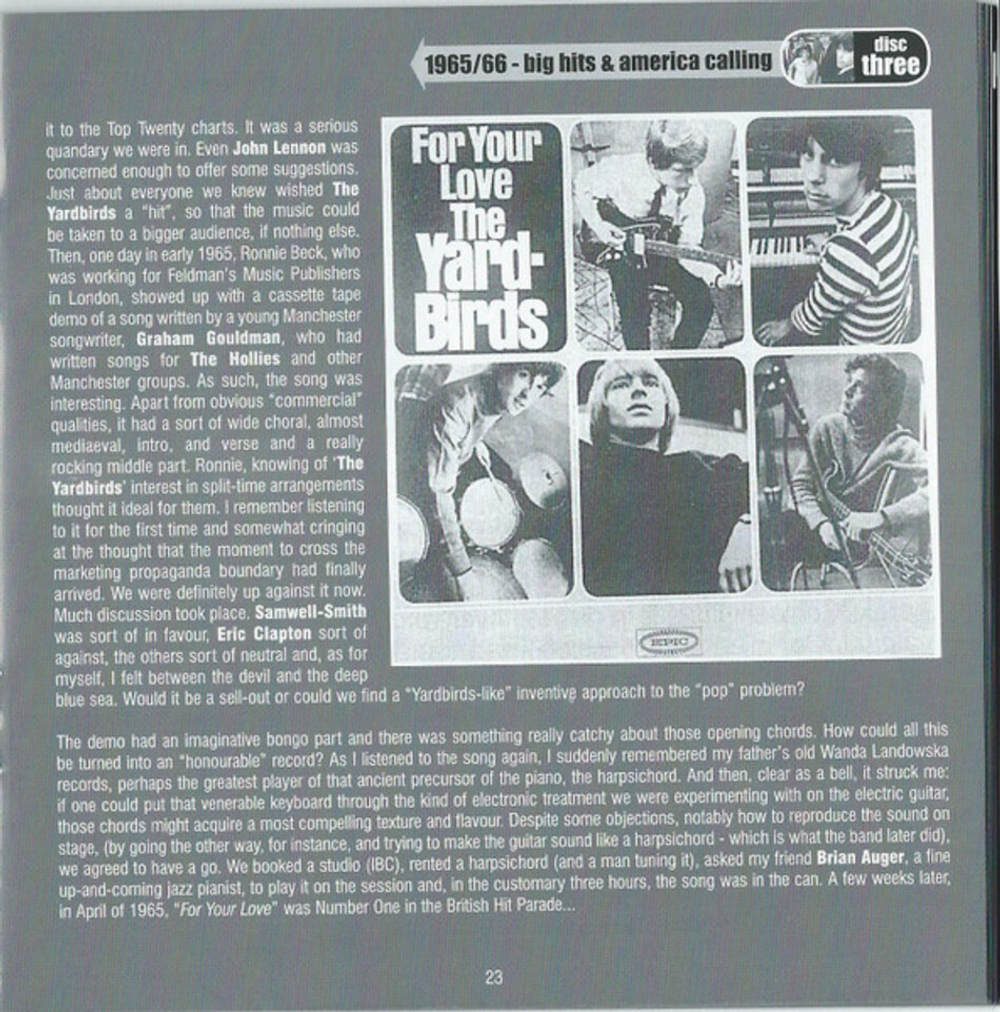 The Yardbirds / The Yardbirds Story By Giorgio Gomelsky (4CD)