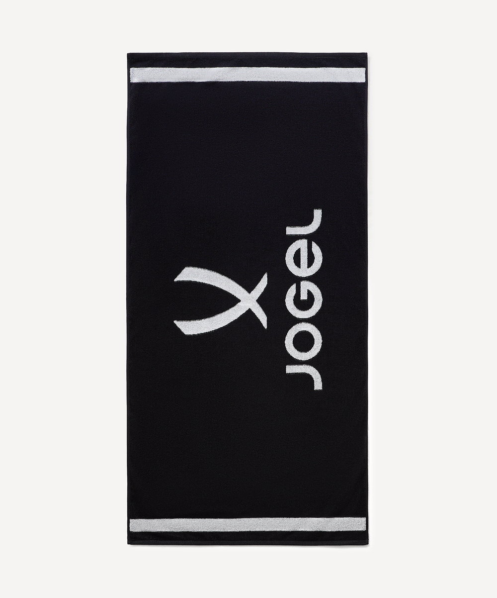 Полотенце спортивное JOGEL ESSENTIAL 2 Towel, 70х140, черный/белый