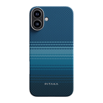 Чехол из арамидного волокна с поддержкой MagSafe PITAKA Tactile Woven Case Sunset · Moonrise для iPhone 16