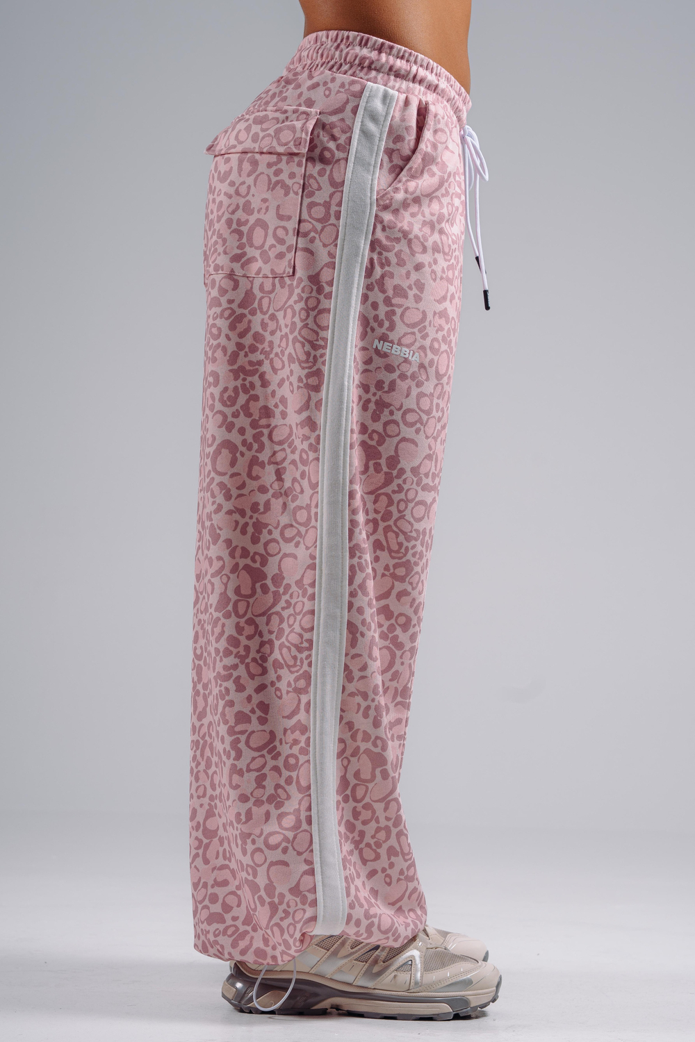 Брюки Baggy Leopard Sweatpants PRIMAL 865 Розовый леопард
