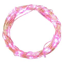 GAEM Электрогирлянда (30 фиолетовых LED, 1 реж свеч, серебр шнур, 1 W), L3м, 2хAA н/п