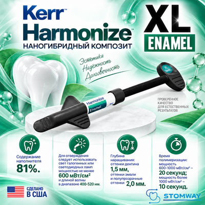 Harmonize Enamel XL, шприц (4гр), наногибридный композит