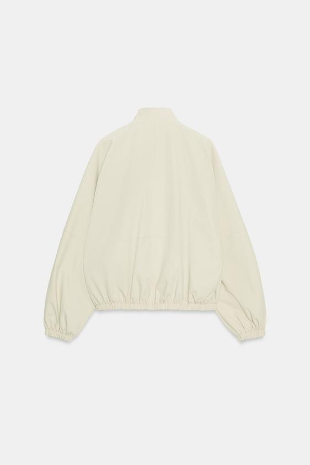 ZARA БОМБЕР С ОТДЕЛКОЙ — ZW COLLECTION, СЕРО-ДЫМЧАТЫЙ