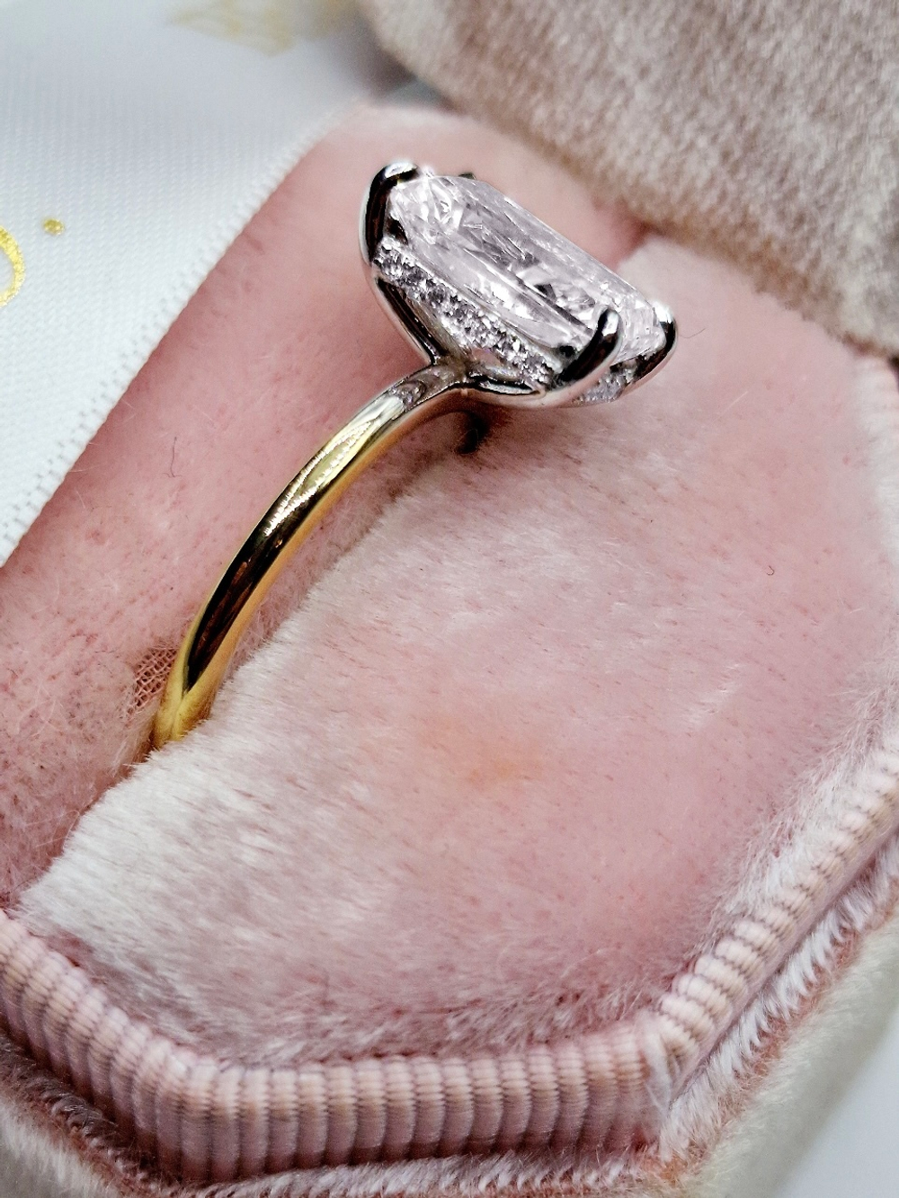 Кольцо с бриллиантом Радиант 1.5 ct