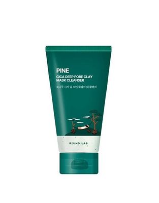 Очищающая маска-пенка с глиной и экстрактом сосны Round lab Pine Cica Deep Pore Clay Mask Cleanser 150 мл