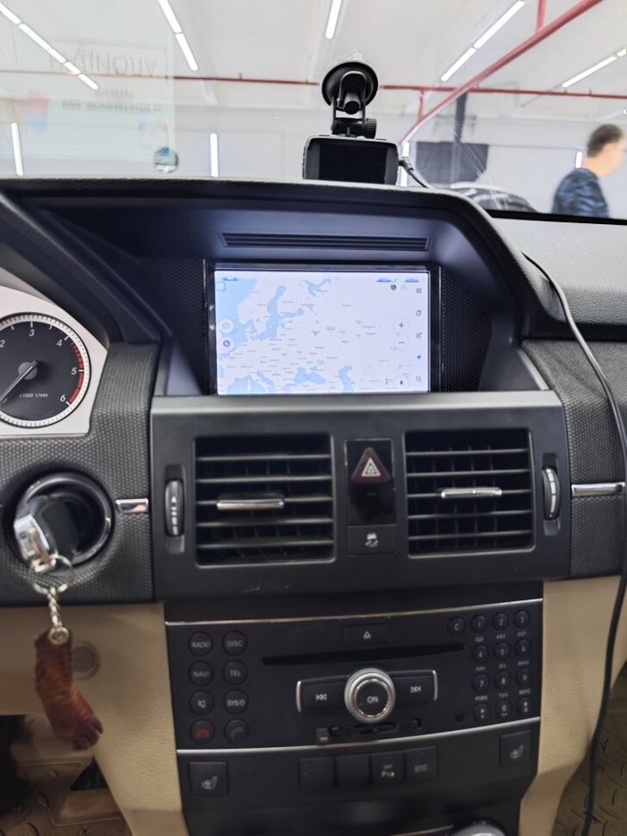 Магнитола для Mercedes-Benz GLK 2008-2012 NTG 4.0 - RDL-77007 монитор 7" на Android 12, Быстрая, CarPlay, 4G SIM-слот