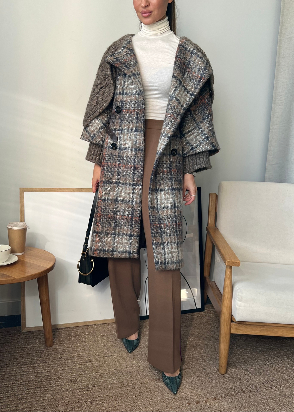Шерстяное пальто SportMax, XS оригинал