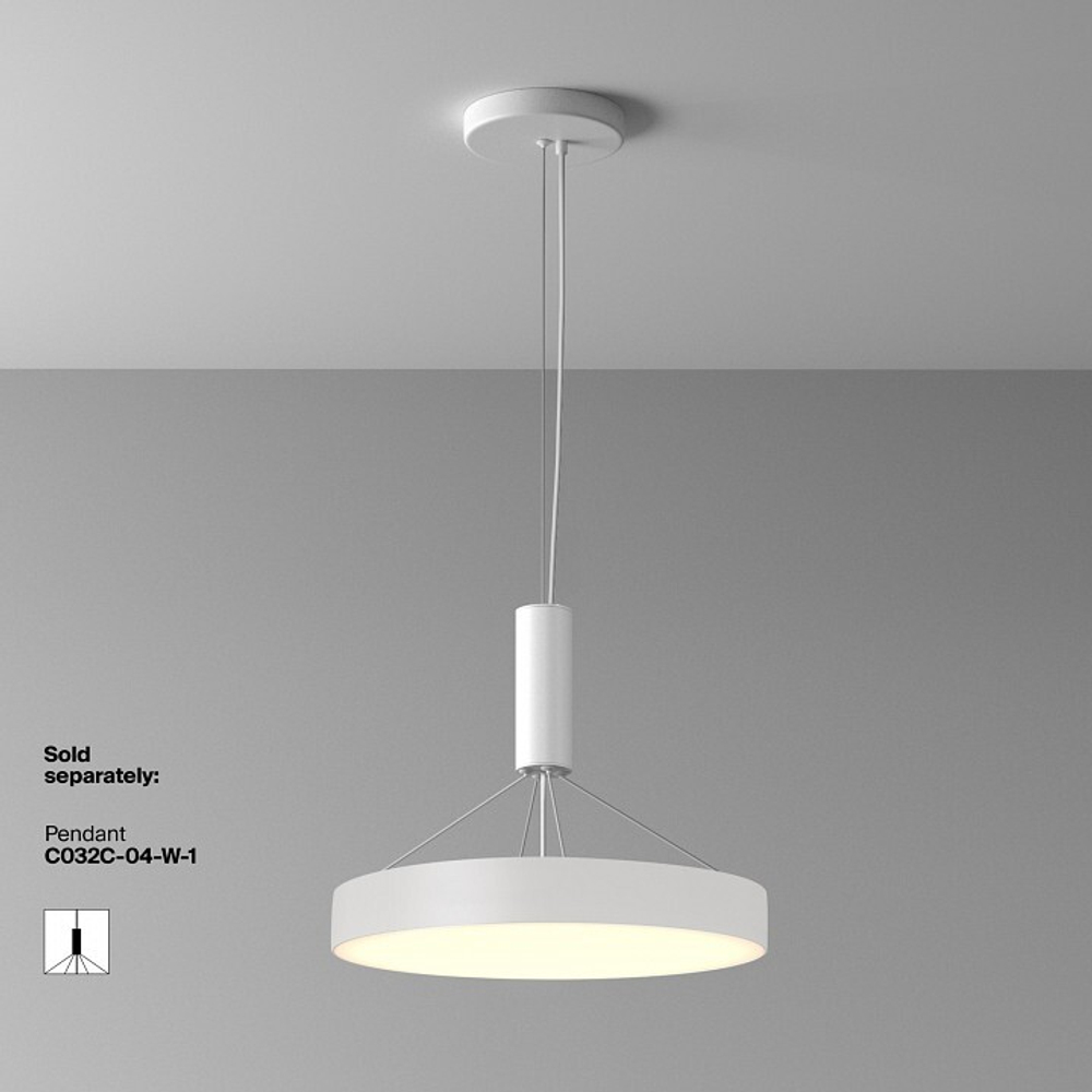 Накладной светильник Maytoni Zon C032CL-45W3K-RD-W