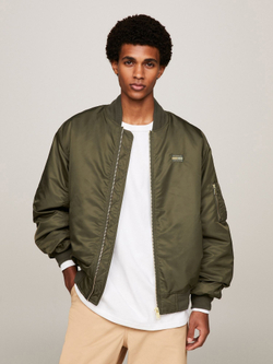 Бомбер Tommy Jeans Relaxed Fit Sateen Drab Olive Green