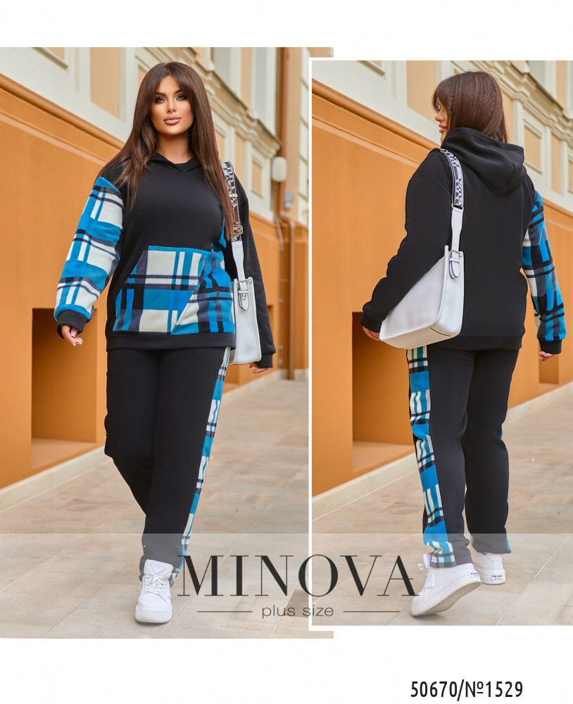 Костюм 1529-черный Minova