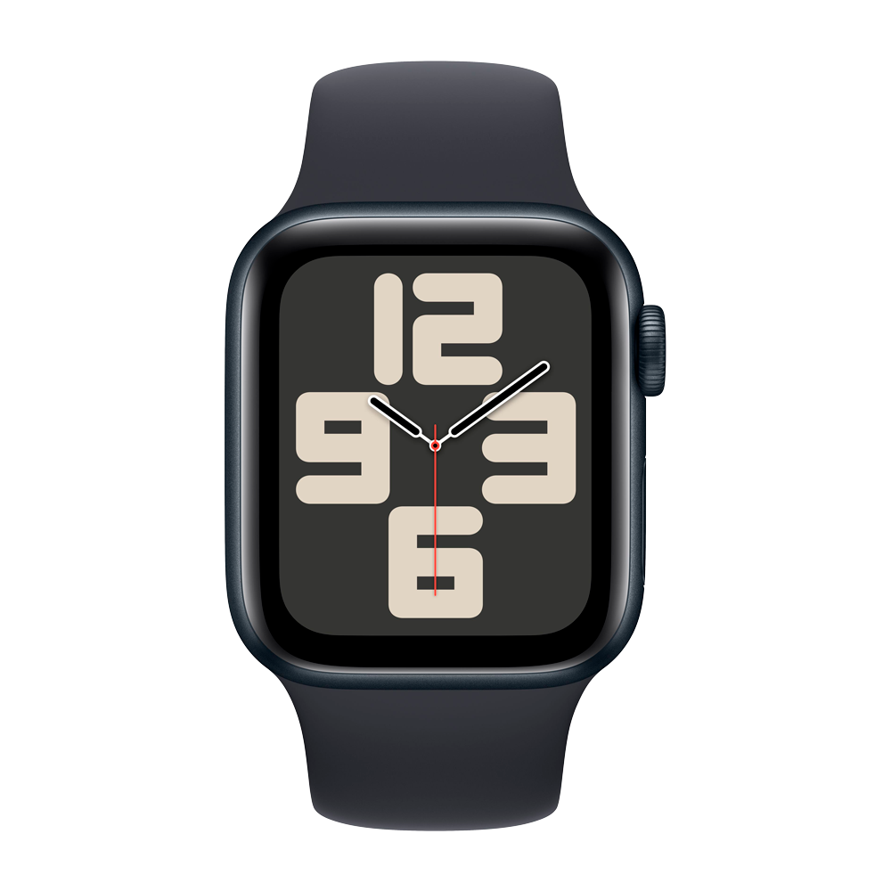 Умные часы Apple Watch SE 2 (2024) GPS, 40mm, Midnight Aluminium Case with Sport Band S/M, Midnight (Темная ночь)