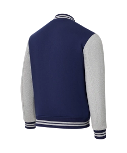 Бомбер ESSENTIAL Fleece Bomber, темно-синий/серый меланж