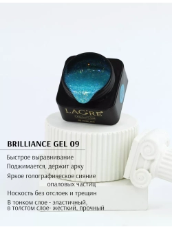 Гель для ногтей Brilliance опалы и шестигранники 09