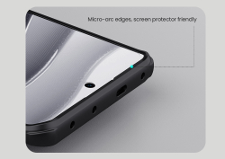 Чехол усиленный от Nillkin c встроенным круглым магнитом для Xiaomi Redmi Note 14 Pro+ 5G, серия Super Frosted Shield Pro Magnetic Case