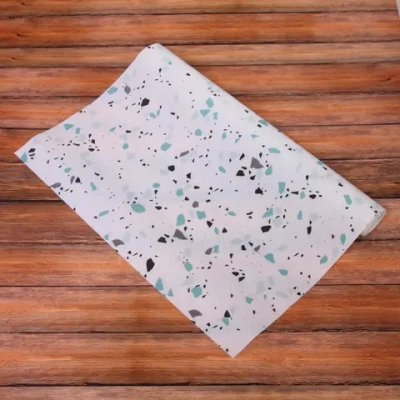 Коврик для кухонных ящиков в рулоне 45*125см «Краски» мятный