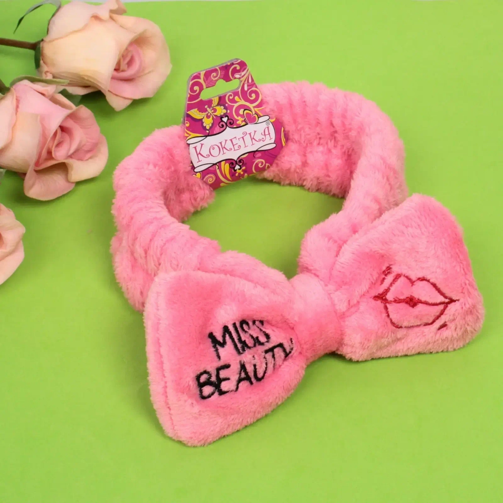 Повязка на голову «Кокетка - Miss Beauty», микс 4 цвета, 6,5*16см