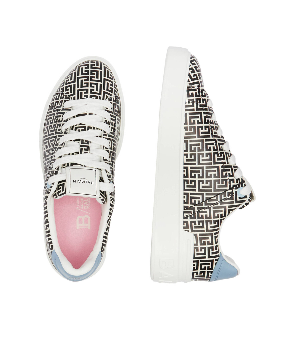 Кожаные кроссовки Balmain - черный(CN0VI690 LMNM)