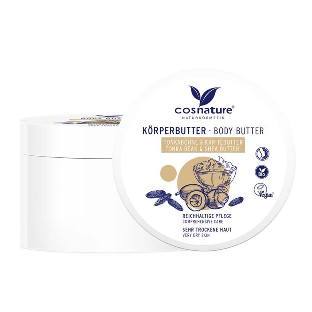 Крем для тела с бобами тонка и маслом ши Cosnature, 200 мл
