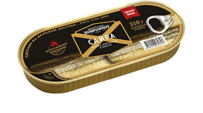 Сайра Доброфлот копченная в масле 210 г
