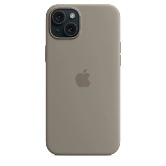 Чехол Silicone Case MagSafe для iPhone 15 Plus Глина