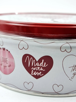 Песочное печенье на сливочном масле Butter Cookies "Hearts/Сердечки", 1 жестяная банка по 150 г (Дания)