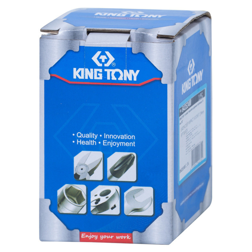 KING TONY (643522M) Головка торцевая ударная глубокая шестигранная 3/4", 22 мм