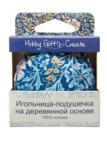 Игольница-подушечка на деревянной основе, 7 х 4 см