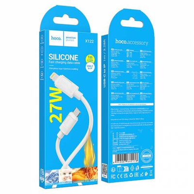 Кабель Type-C на Lightning Hoco X122 Silicone (white)