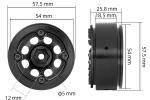 Диски BATRAZZI 1.9" Aluminum D-Hole Beadlock Wheels (2шт)