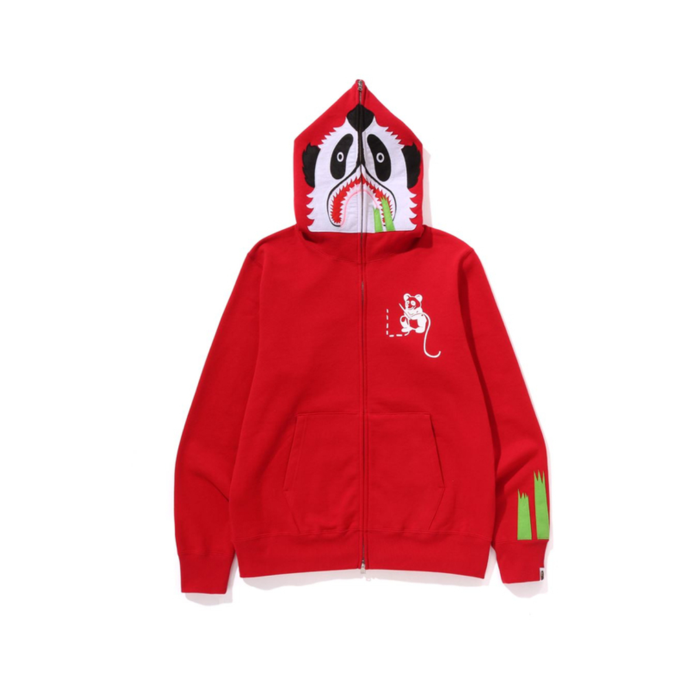 A Bathing Ape Panda Full Zip Худи Ladies красный