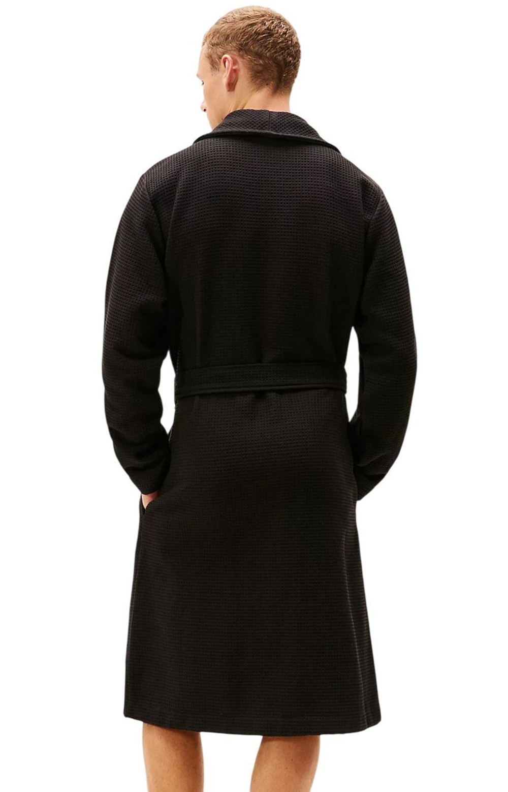 Полотенце теннисное Tommy Hilfiger Waffle Bathrobe - black